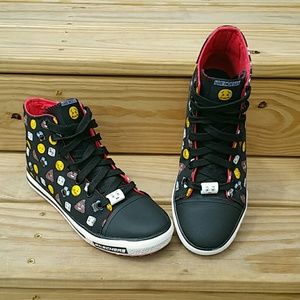 Skechers, Jagged #2, Emoji High Top Sneakers😀